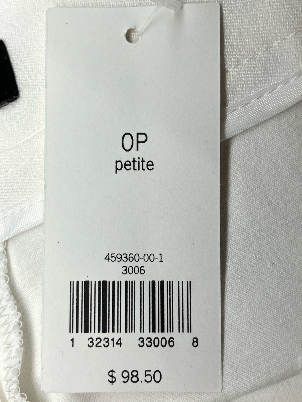 Banana Republic Sloan Pants in White/Black Womens 0P - Picture 8 of 9